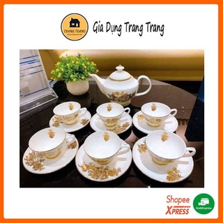Bộ ấm chén trà sứ xương Châu Âu Imperial hoa cúc - đẳng cấp và sang trọng