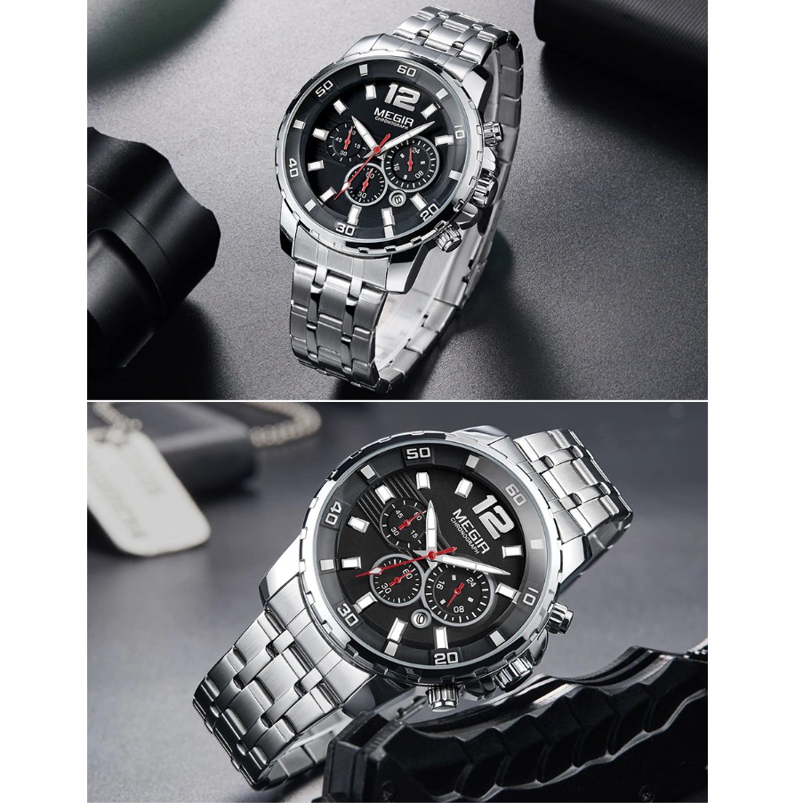 2022 NEW Đồng Hồ Nam MEGIR Dây Thép KT2068 Chính Hãng Bảo Hành 12 Tháng II Hàng Nhập HongKong | BigBuy360 - bigbuy360.vn
