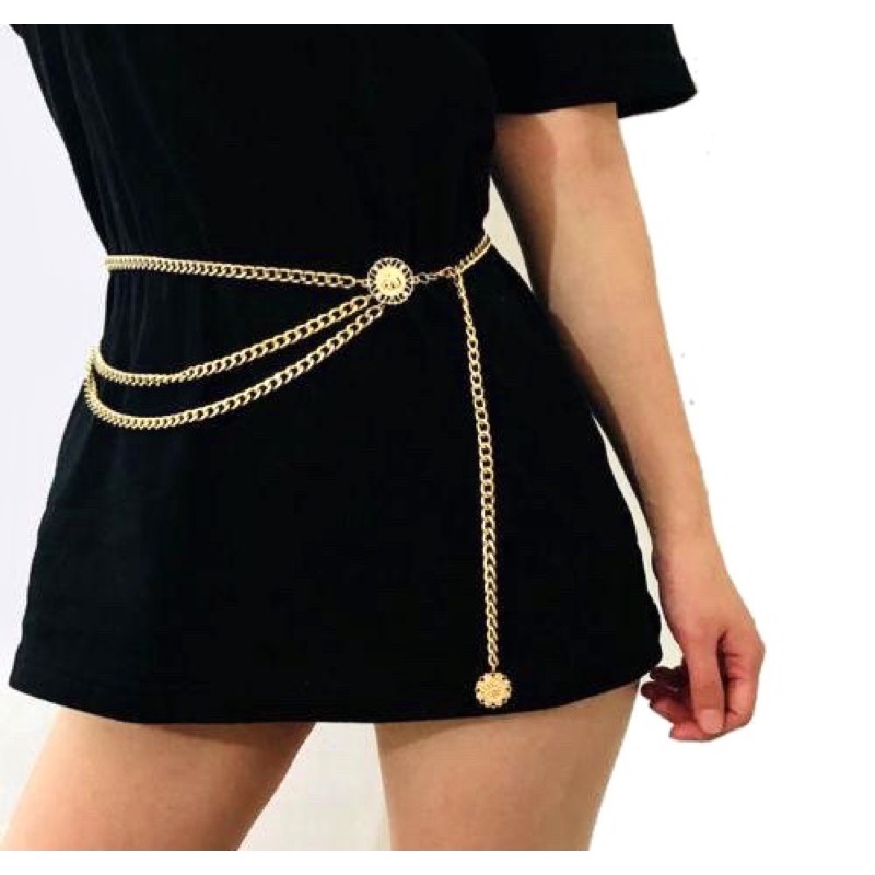 Dây nịt váy - Dây đai váy xích sang chảnh