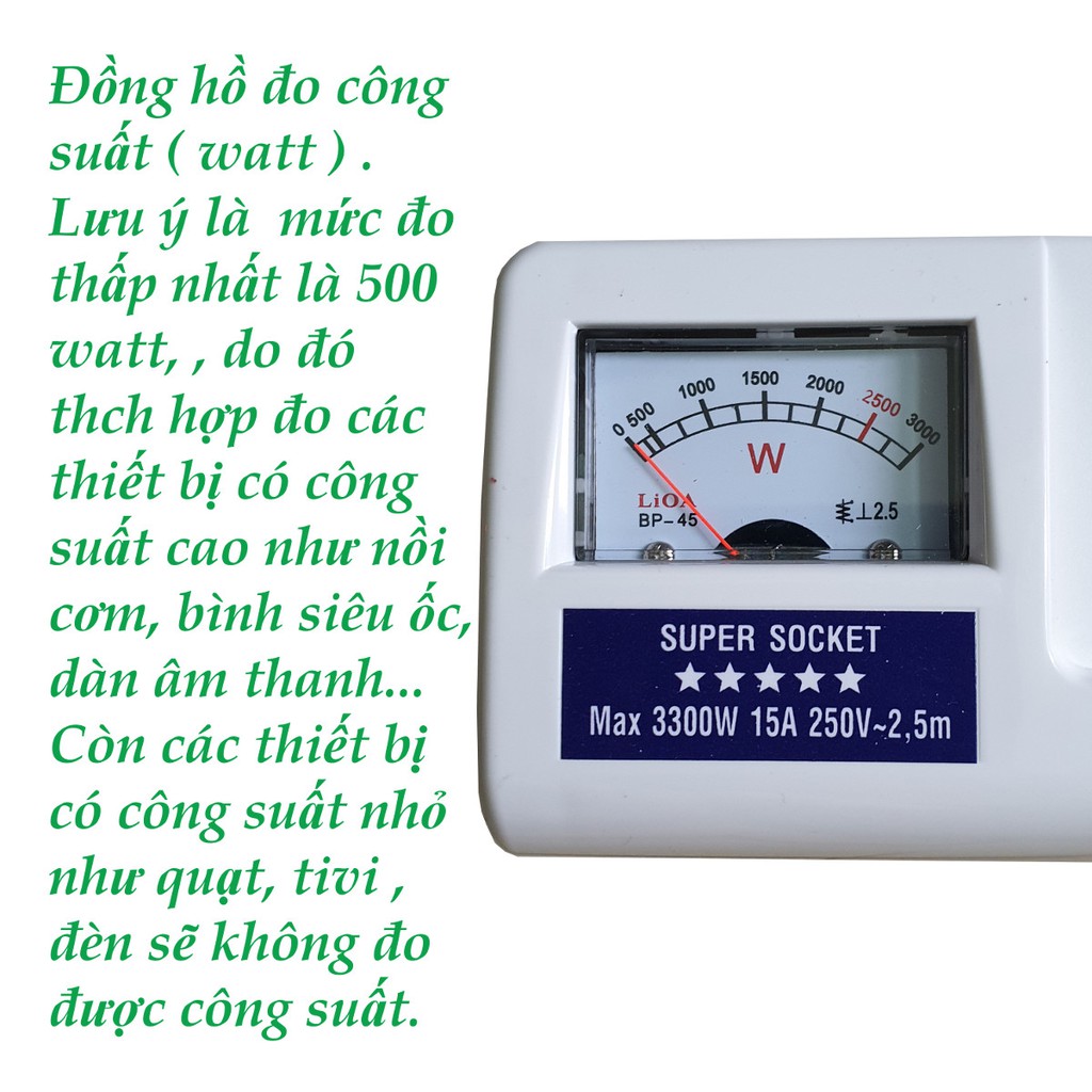 Ổ cắm điện LIOA CAO CẤP 5OFSSA2.5-2 (Trắng)