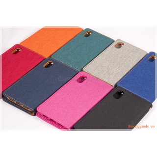 Bao da iPhone X (5.8"), Hiệu GOOSPERY, CANVAS DIARY (bề mặt bọc vải)