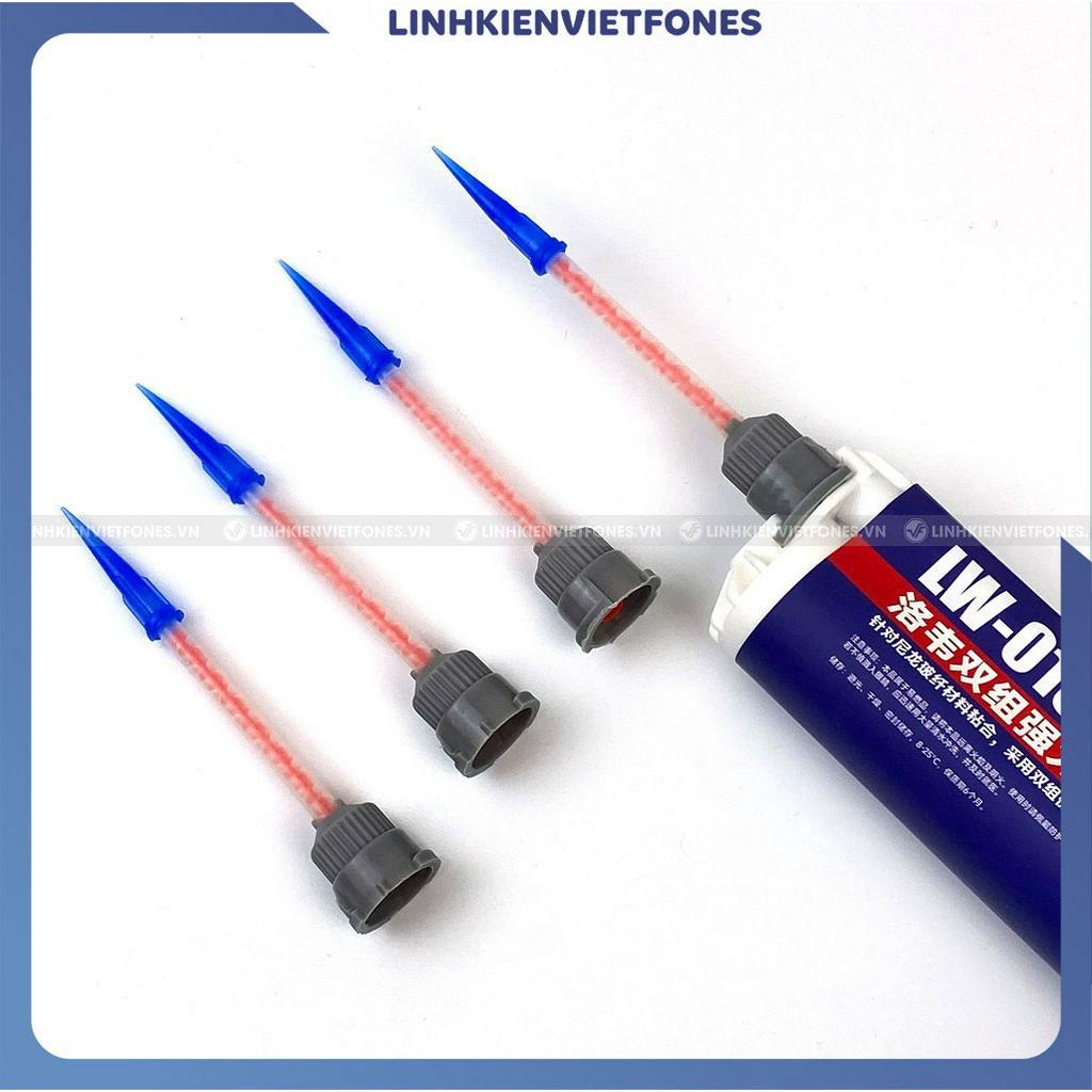 10 Đầu trộn keo 2 thành phần + đầu kim xanh