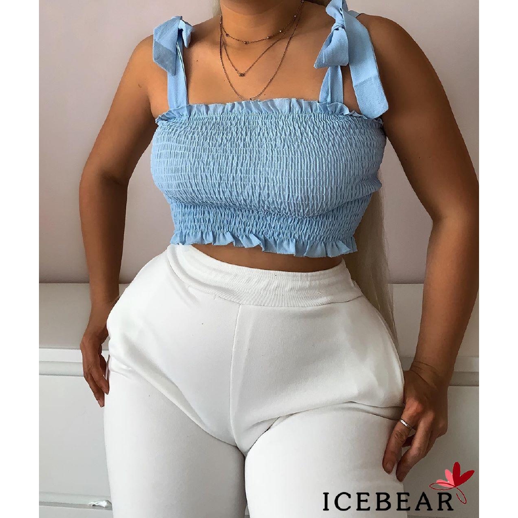 Áo Hai Dây Phối Ren Gợi Cảm Cho Nữ