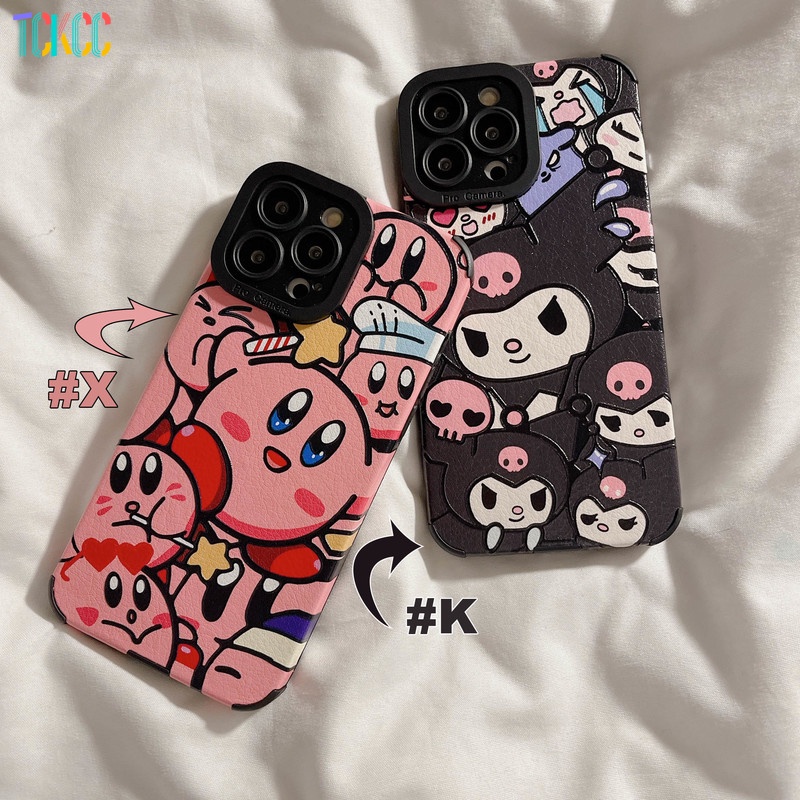 Ốp Điện Thoại Dẻo Họa Tiết Kuromi & Kirby Dễ Thương Cho iphone 13 12 Mini 13 12 11 Pr