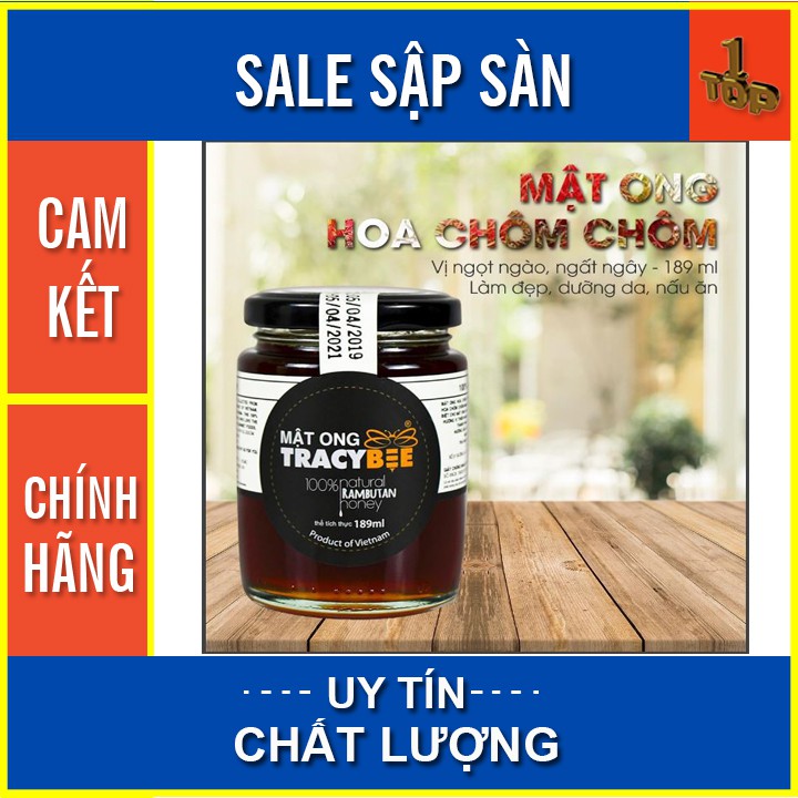 MẬT ONG TỰ NHIÊN TỪ HOA CHÔM CHÔM TRACYBEE - LỌ 189ML