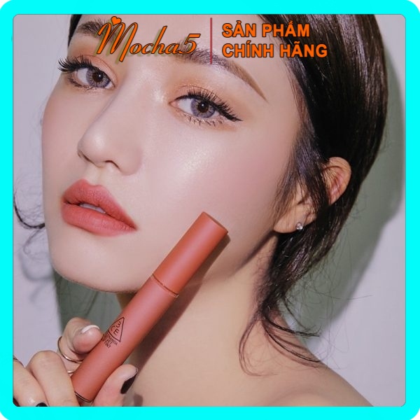 Son kem lì cực nhẹ môi 3CE Velvet Lip Tint GOING RIGHT màu Nâu Đất cực tây