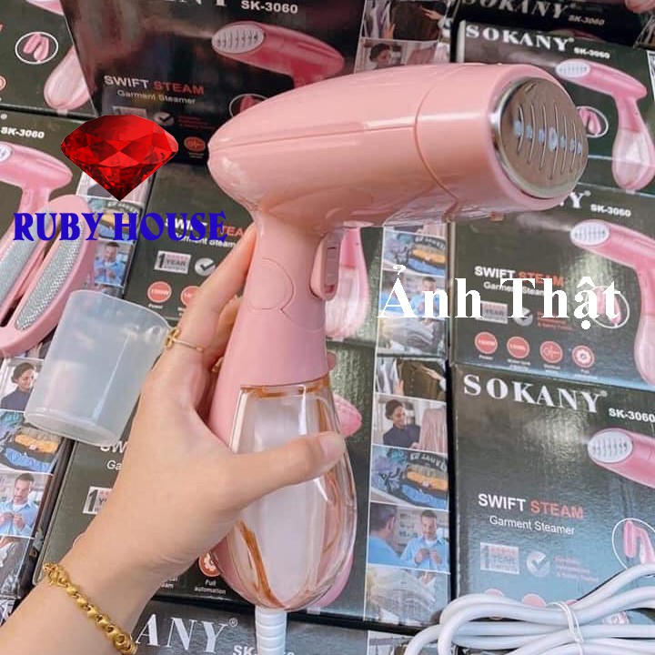 [BH 1 đổi 1] Bàn là hơi nước cầm tay Sokany CHÍNH HÃNG, Bàn ủi hơi nước HOT NHẤT 2020-Ruby House