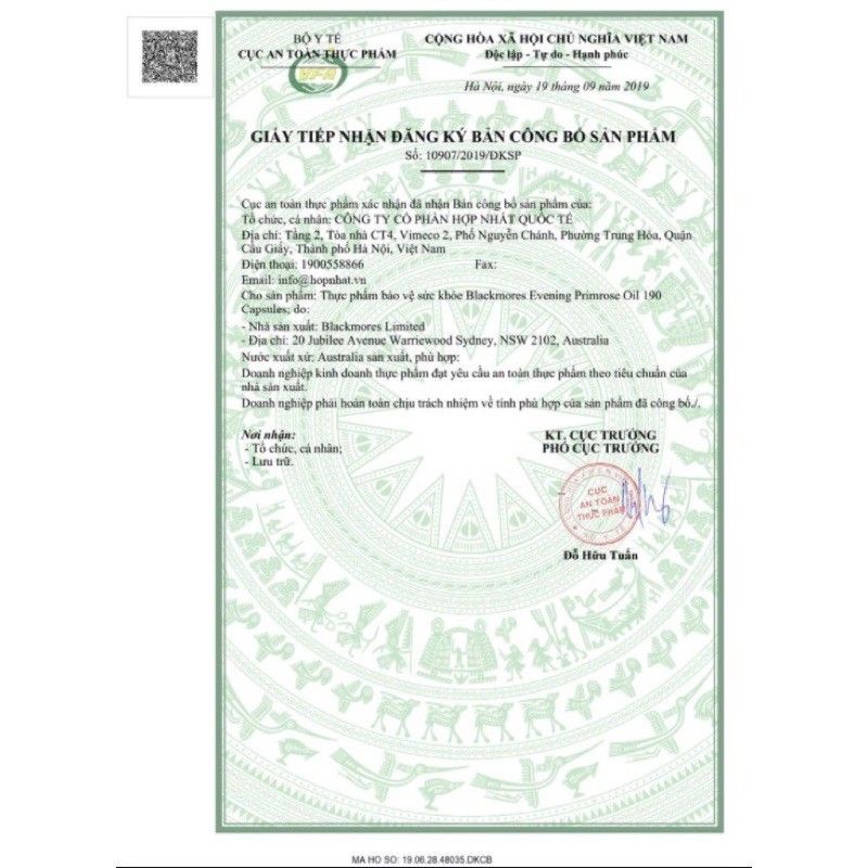 Tinh dầu hoa anh thảo 190 viên