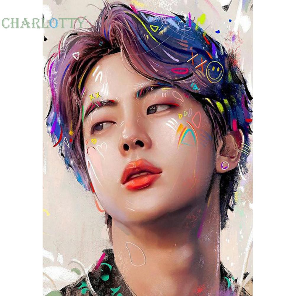 Bộ Tranh Đính Đá Tự Làm Hình Nhóm Nhạc Bts | BigBuy360 - bigbuy360.vn