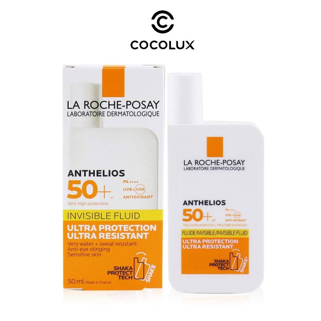 [Công Ty, Tem Phụ] Kem chống nắng La Roche-Posay Anthelios Invisible Fluid SPF 50+-[COCOLUX]