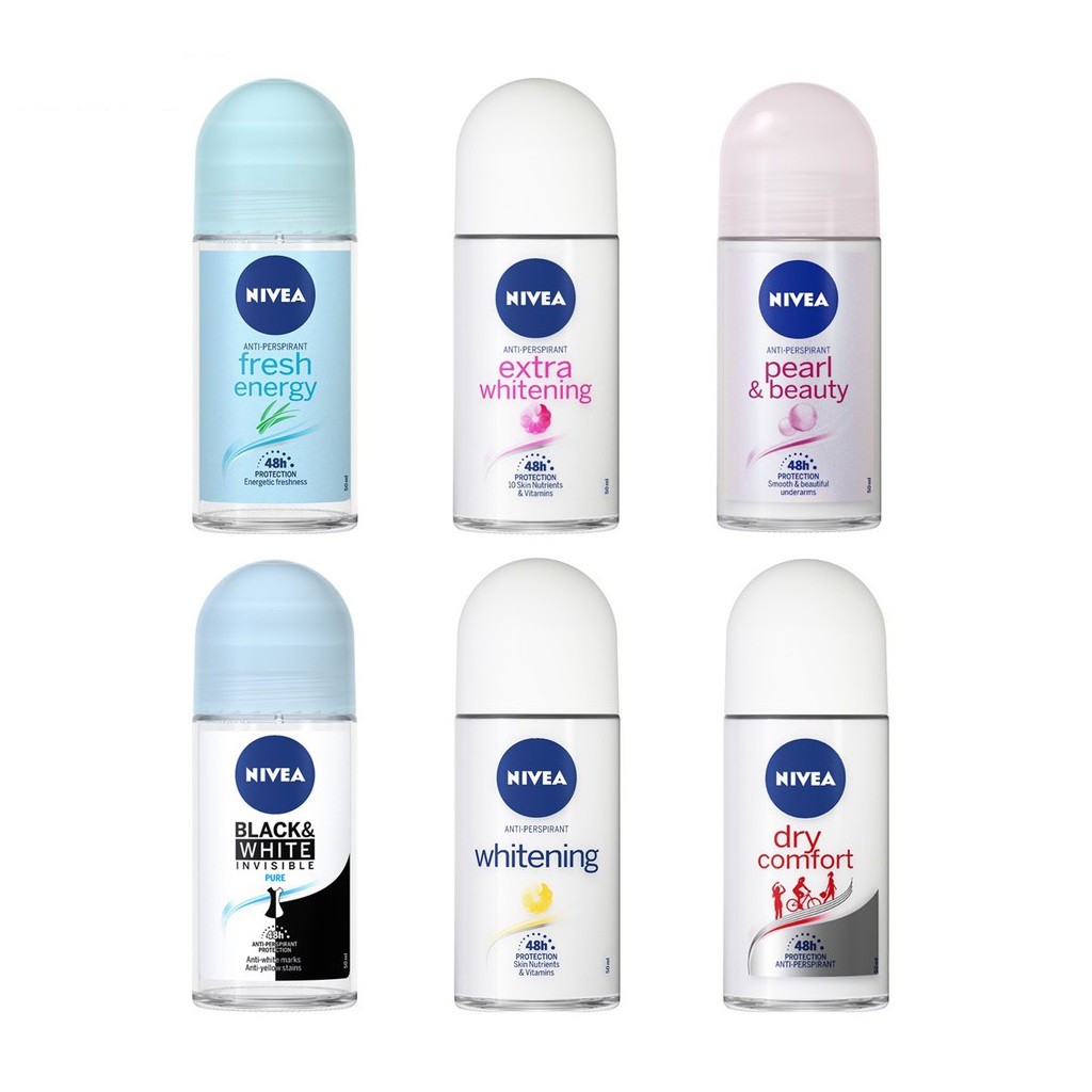 Lăn Ngăn Mùi Giảm Thâm Và Dưỡng Trắng Nivea Pearl &amp; Beauty Hiệu Quả Suốt 48h 50ml - 83735