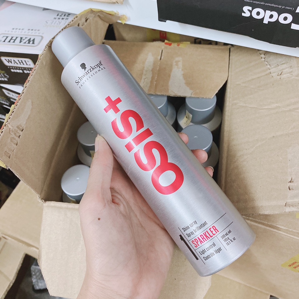 (CHÍNH HÃNG) KEO XỊT TÓC GIỮ NẾP NHẸ LÀM BÓNG VÀ PHỒNG TÓC OSIS 1 SPARKLER ĐỨC 300ML