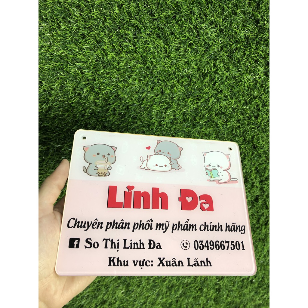 Biển hiệu cute - Thiết kế theo yêu cầu - Chất liệu mica