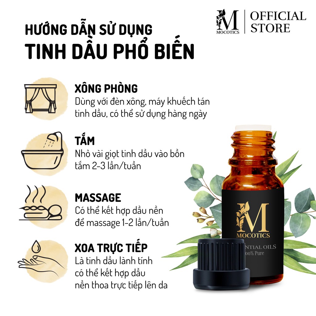 Tinh Dầu Thiên Nhên Kẹp Cửa Gió Điều Hòa Ô Tô, Quạt, Điều Hòa Không Khí Mocotics | Có Giấy Kiểm Định Chất Lượng QUATEST3