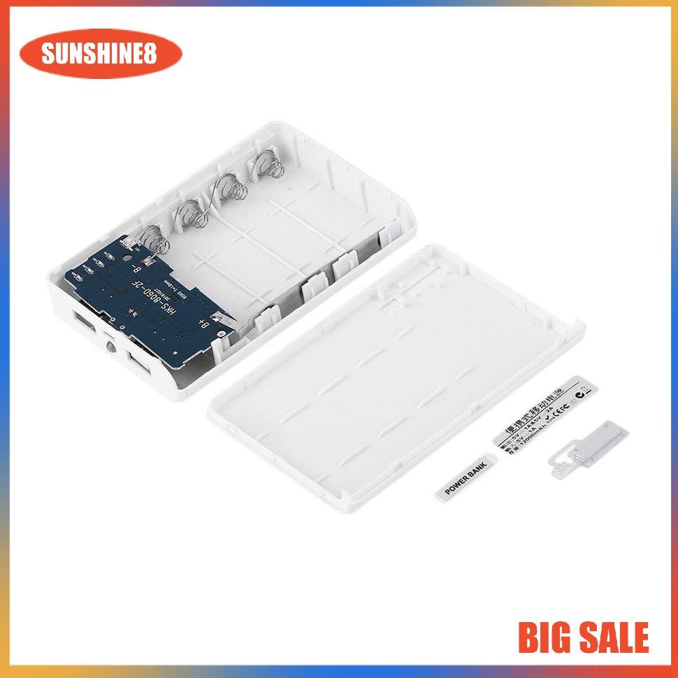【SUN】Sạc dự phòng  10400MAH Di động 4 * 18650 Pin Bộ sạc Pin Điện thoại Ngân hàng Điện bên ngoài