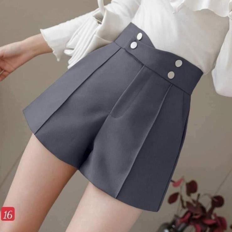 [SALE SỐC]  Quần Short Cạp cao 4 khuy ngang