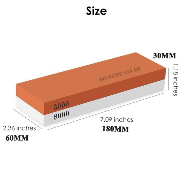 ĐÁ MÀI DAO NHẬT BẢN 2 MẶT SIÊU SẮC - ĐÁ MÀI NHẬT TỰ NHIÊN NƯỚC MỊN 1000 3000 8000 (DCG)