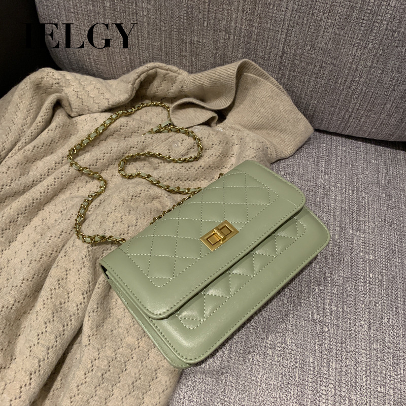 Túi Đeo Vai Hình Vuông Cỡ Nhỏ Phối Dây Đeo Sợi Xích Thời Trang Dễ Phối Đồ