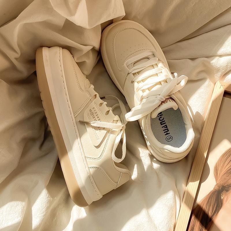 Giày Thể Thao Trắng Thoáng Khí Thoải Mái Phong Cách Hàn Quốc Cho Nữ