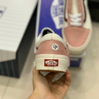 FeeShip_Hàng Cao Cấp_ giày vans custom (trắng hồng)