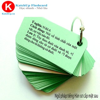 Bộ Flashcard NGỮ PHÁP TOPIK 1,2 | KatchUp