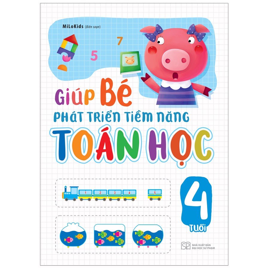 Sách - Giúp bé phát triển tiềm năng toán học bộ 4 cuốn: 3, 4, 5, 6 tuổi