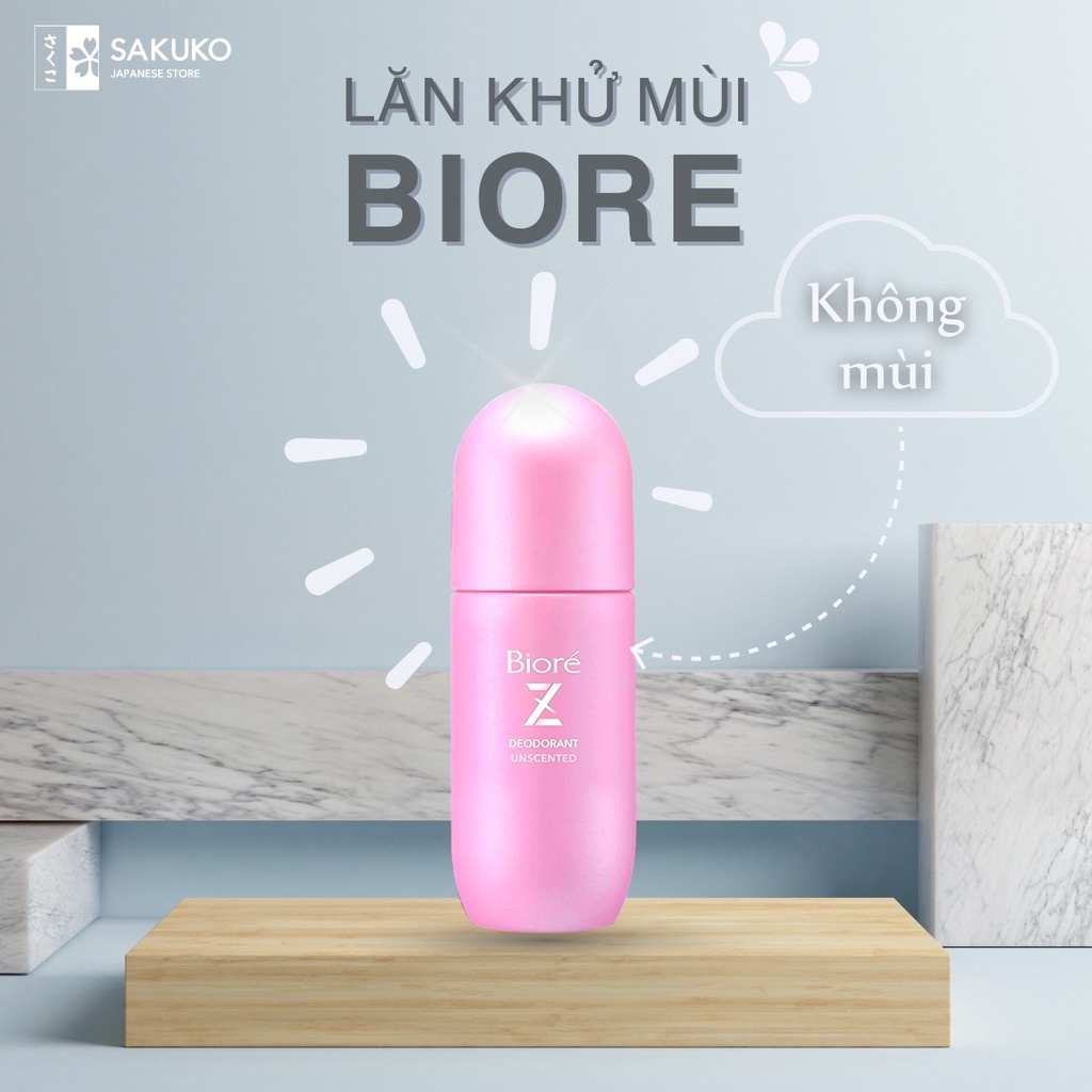 Lăn Nách Khử Mùi Hôi Dành Cho Nữ BIORE Hiệu Quả 24h Nội Địa Nhật Bản 40ml - SAKUKO