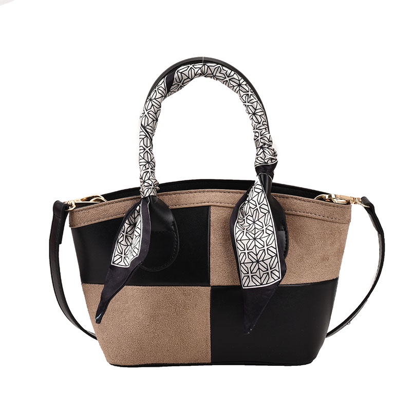 Túi Xách tote Màu Tương Phản Thời Trang Thu Đông Cho Nữ