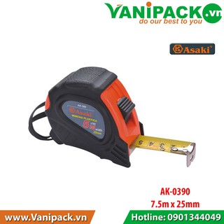 Thước cuộn lá thép Asaki AK-390 7.5M