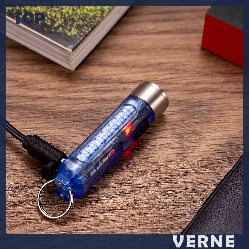 Móc Khóa Đèn Pin VERNE SST20 LED Mini Ánh Sáng Tím 400lm