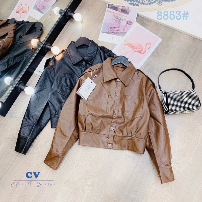 [FREESHIP - HÀNG LOẠI 1] ÁO KHOÁC DA BOMBER 2 MÀU CỰC ĐẸP