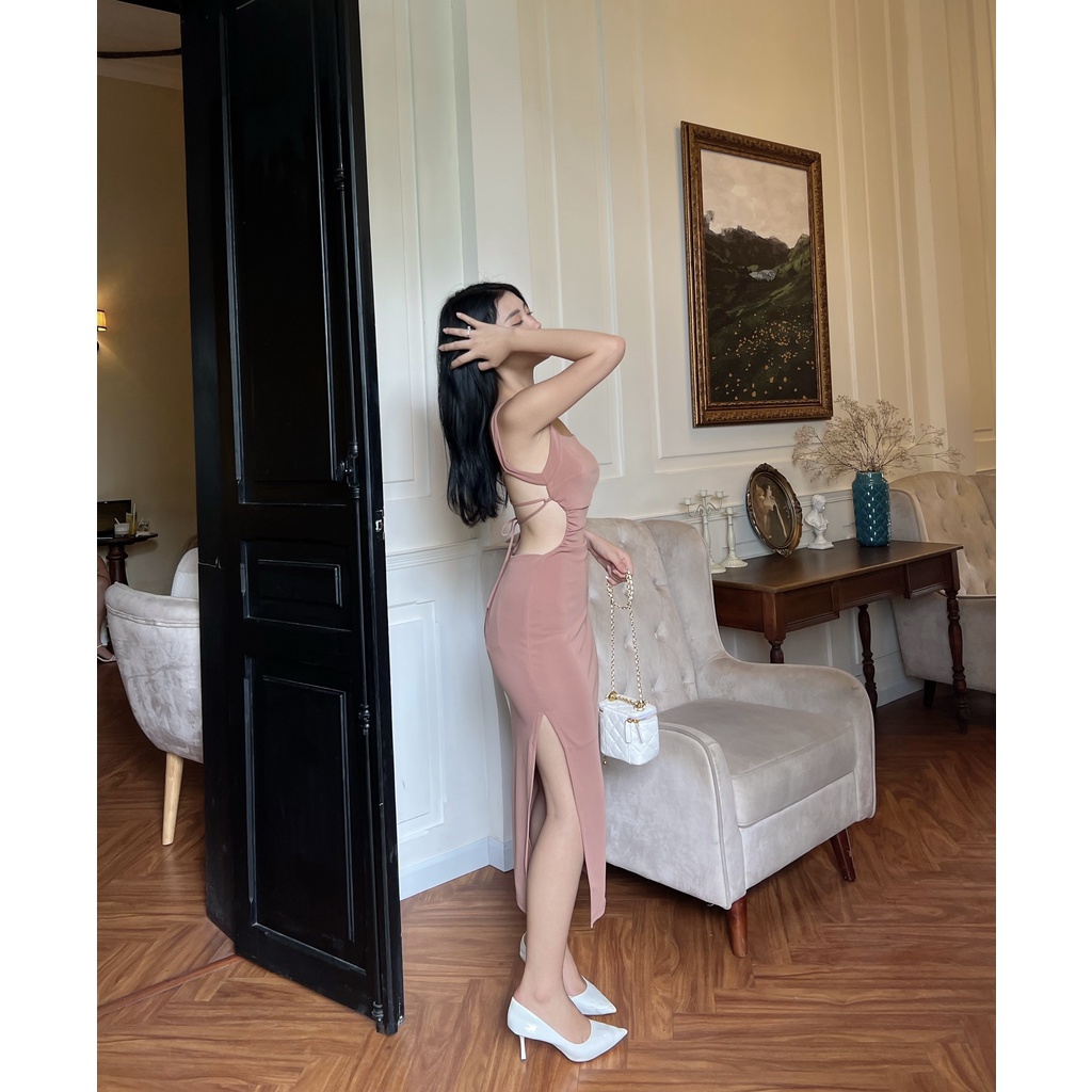 BBSTORE'S Đầm Body Hai Dây  Hở Lưng Cực Xinh Thích Hợp Đi Tiệc Dạo Phố  - D1004