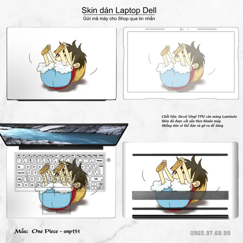 Skin dán Laptop Dell in hình One Piece _nhiều mẫu 19 (inbox mã máy cho Shop)