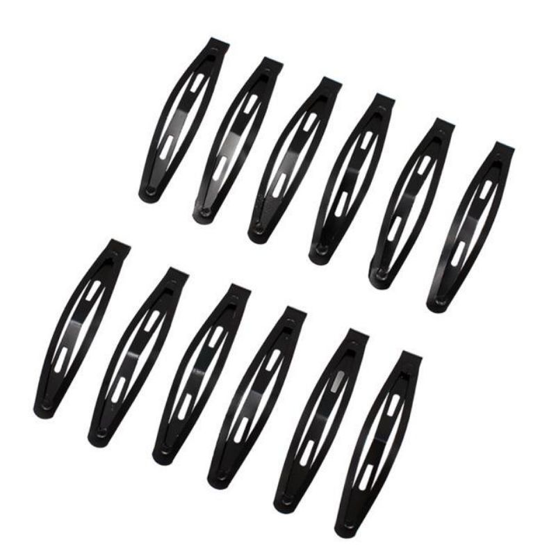 Set 12 cái kẹp tách đen , gim đen ,nhiều size chọn lựa - Size Lớn ,bé