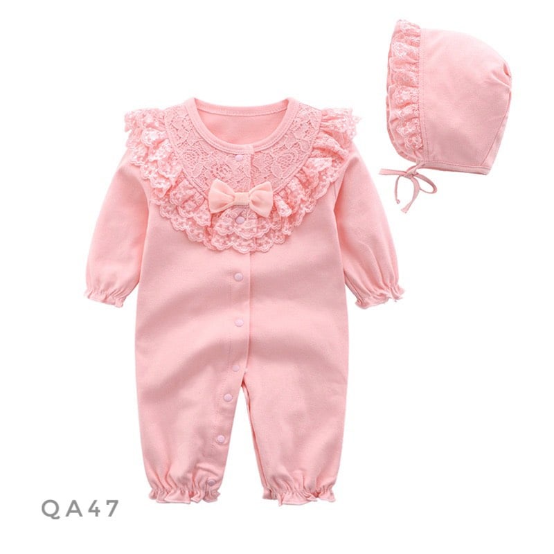 Set body dài kèm mũ nơ ngực - QA47