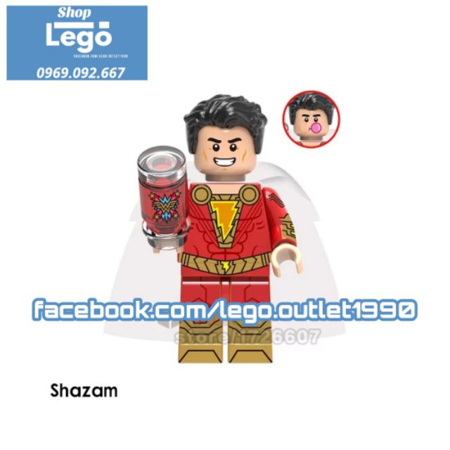 Xếp hình Shazam Freddy Freeman Black Adam PedroPeña Eugene Choi Mary Marvel Darla Dudley DC Lego Minifigures Xinh X0247