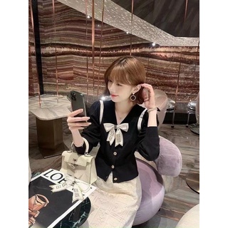 Áo Len Nơ Đá Điệu Đà
