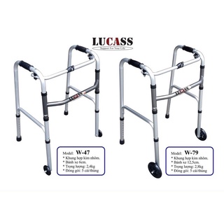 Khung tập đi Lucass W-79 ( W79 ) có bánh xe dành cho người già