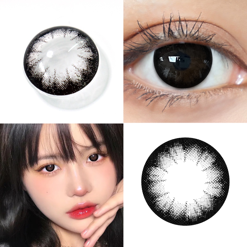 1 Cặp Kính Áp Tròng Màu Cà Phê 14.5mm Mềm Mại Thoải Mái Phù Hợp Với Học Sinh