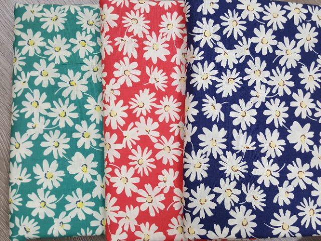 Vải thô hoa cúc 2m×1m5