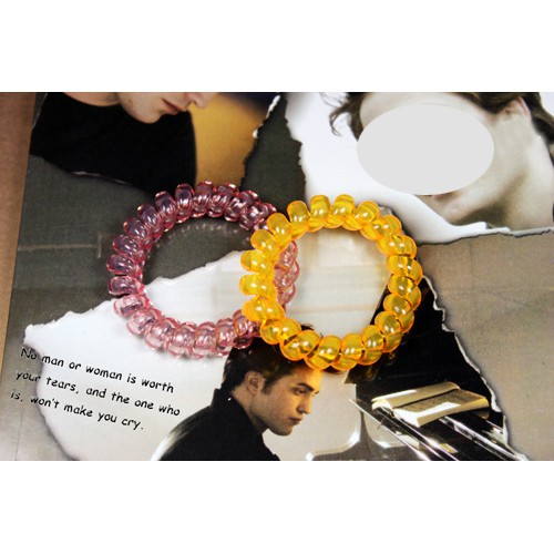 Cột Tóc Nhựa Dẻo Nhiều Màu Sắc Giá Rẻ MS: CT7 - MÀU ĐEN - Hưng Long PC