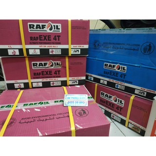 (Đọc phần miêu tả) (Có Quà tặng) Rafoil Racing RAF EXE 4T 10w40 Full Tổng hợp Api SN - Made In UAE - 1Lít