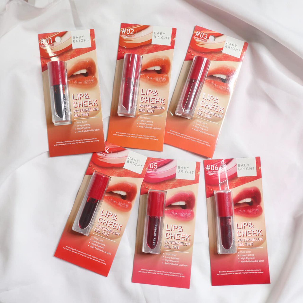[NEW] Son Tint Baby Bright Lip And Cheek Watermelon Gel Tint 2.5g HL55-Trúc Cosmetics | BigBuy360 - bigbuy360.vn