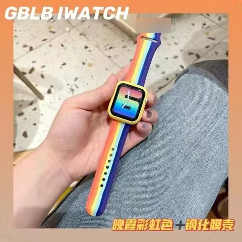Dây Đeo Đồng Hồ Bằng Silicone Màu Đen Cho Apple Watch 49mm 45mm 41mm 42mm 38mm 40mm 44mm Series ultra 8 7 6 5 4 3 2 1
