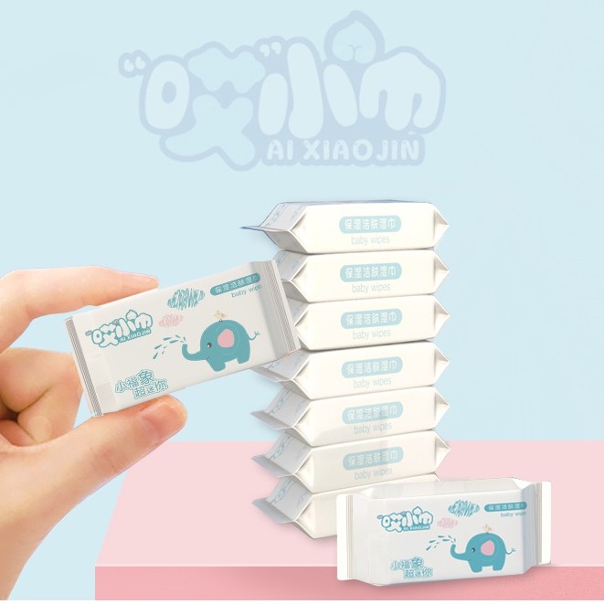 Set túi khăn giấy ướt mini hỗ trợ vệ sinh cá nhân tiện lợi
