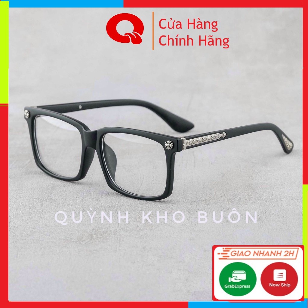 Kính mắt Chorme Heart nam nữ xuất xịn , TRÒNG 0 ĐỘ KIỂU GIÁNG HÀN OVERSIDE CAO CẤP HOT TREND Q2271
