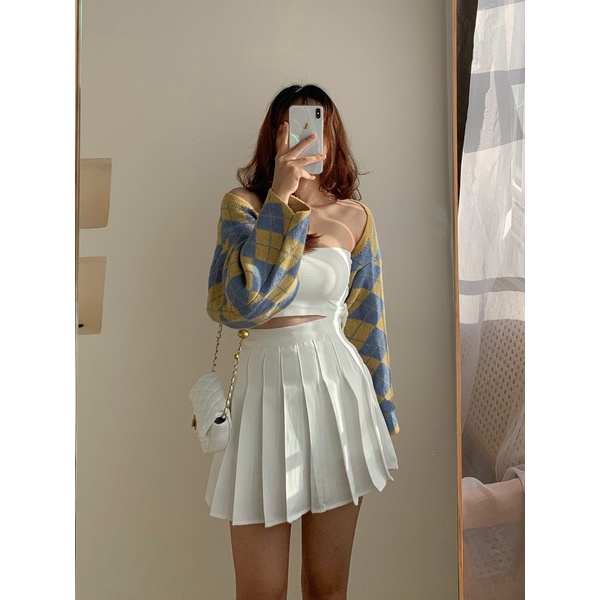 Chân váy xoè xếp ly tennis skirt