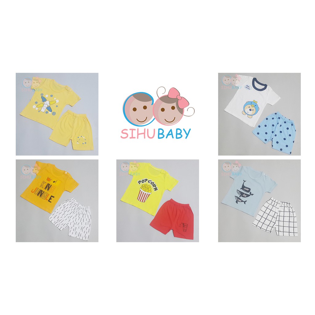 Đồ Bộ Quần Áo Trẻ Em - Sơ Sinh 4-8 Ký [SiHu Baby Shop]