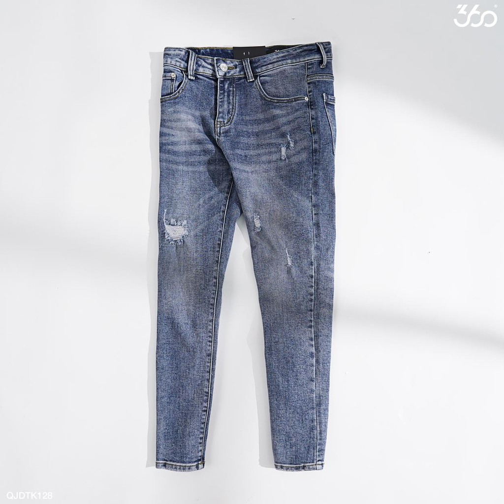 [Mã FAMALLT5 giảm 15% đơn 150K] Quần jean nam cao cấp thương hiệu 360 Boutique - QJDTK128