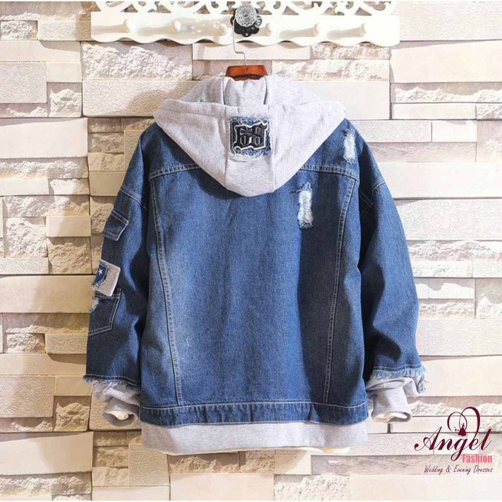 [Freeship] Áo khoác jean NAM NỮ UNISEX thời trang Miamo cao cấp 0034